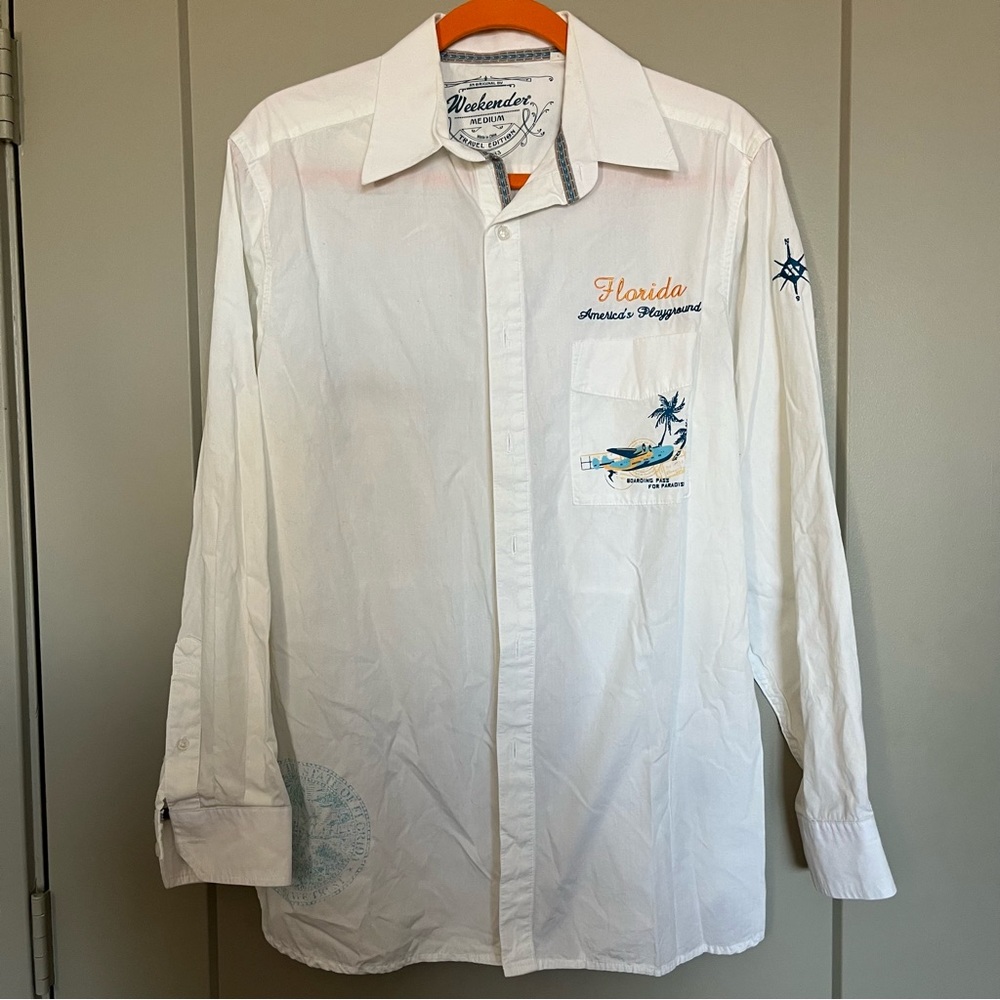 Weekender Travel Edition Florida Life Button Up Shirt